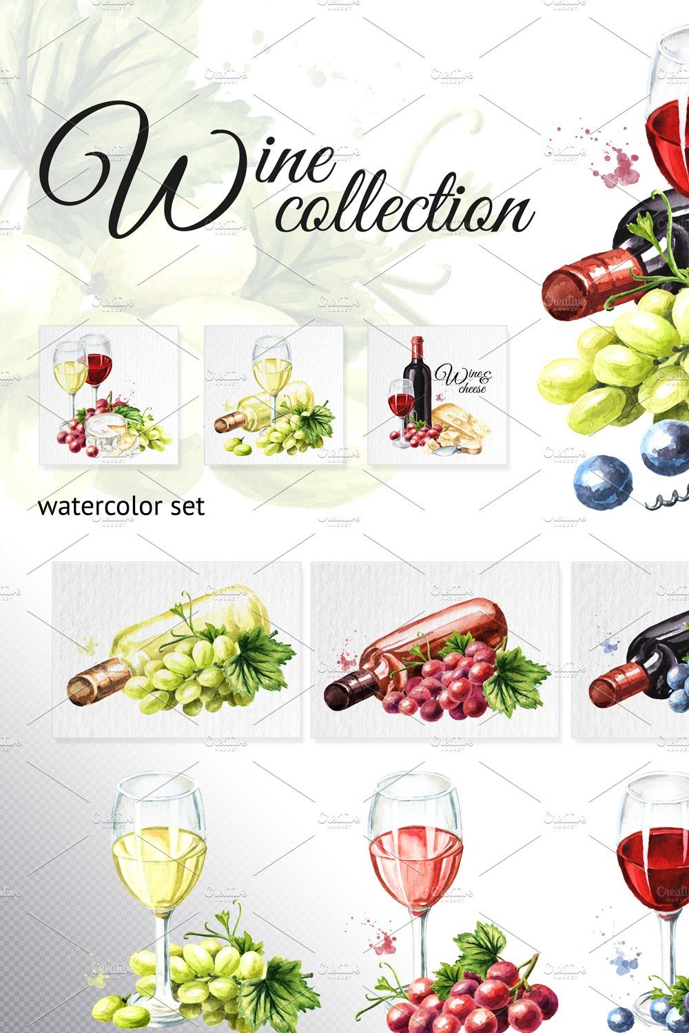 Wine collection pinterest preview image.