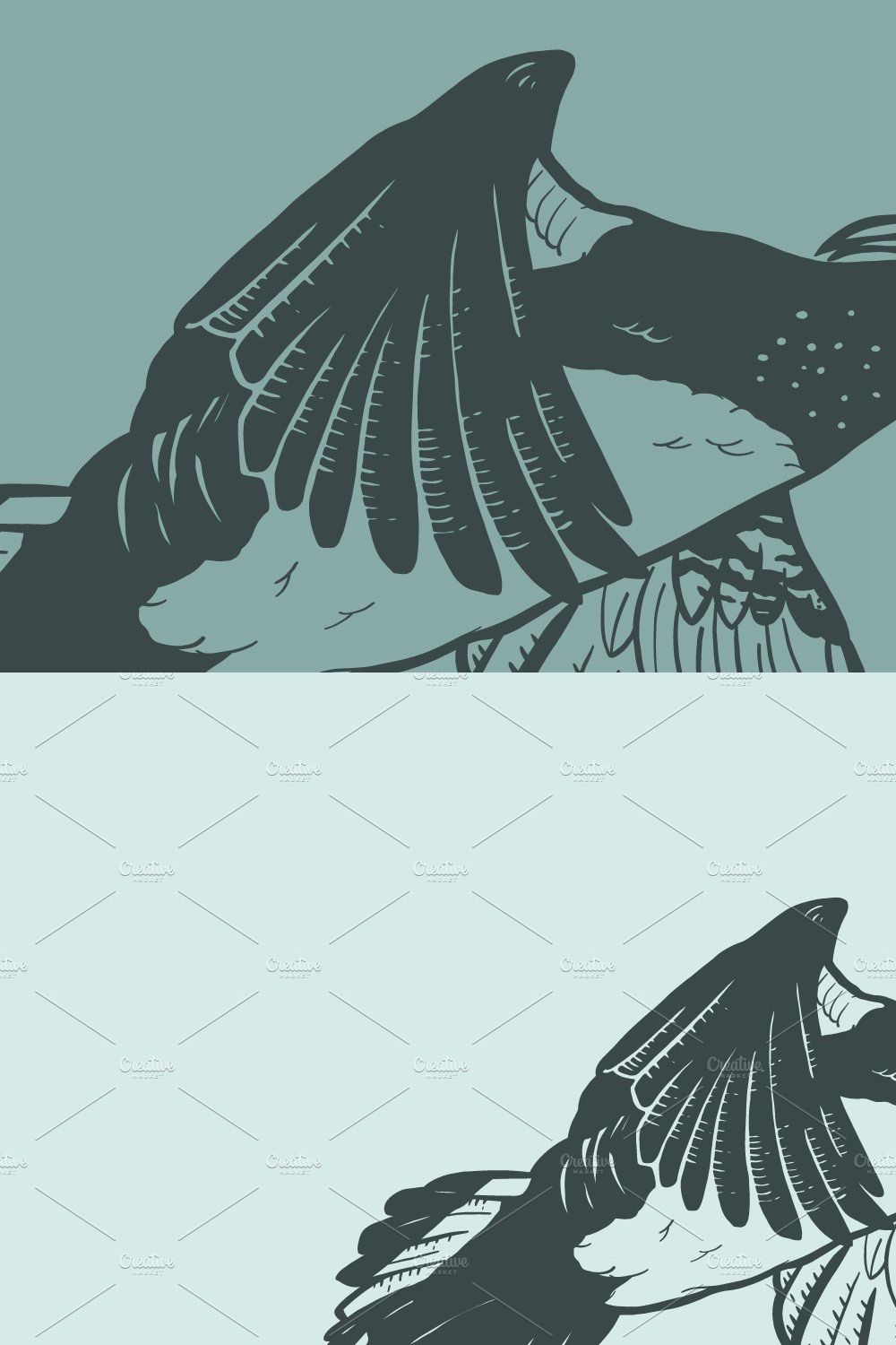 Winged Beasts | Duck Illustrations pinterest preview image.