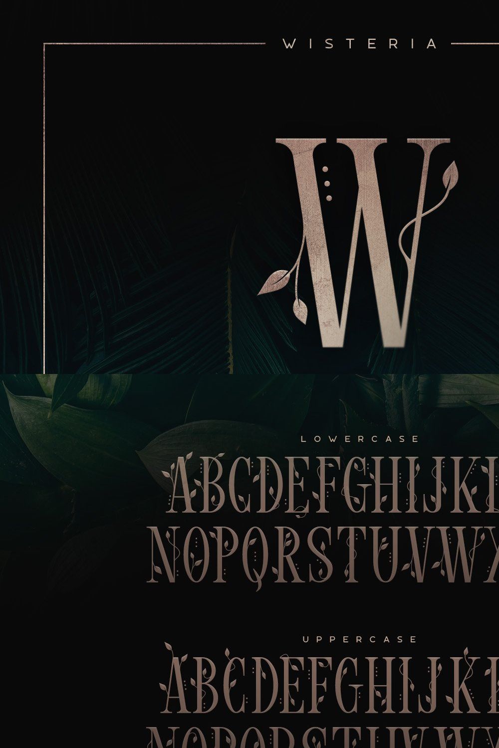 Wisteria • Display Font pinterest preview image.