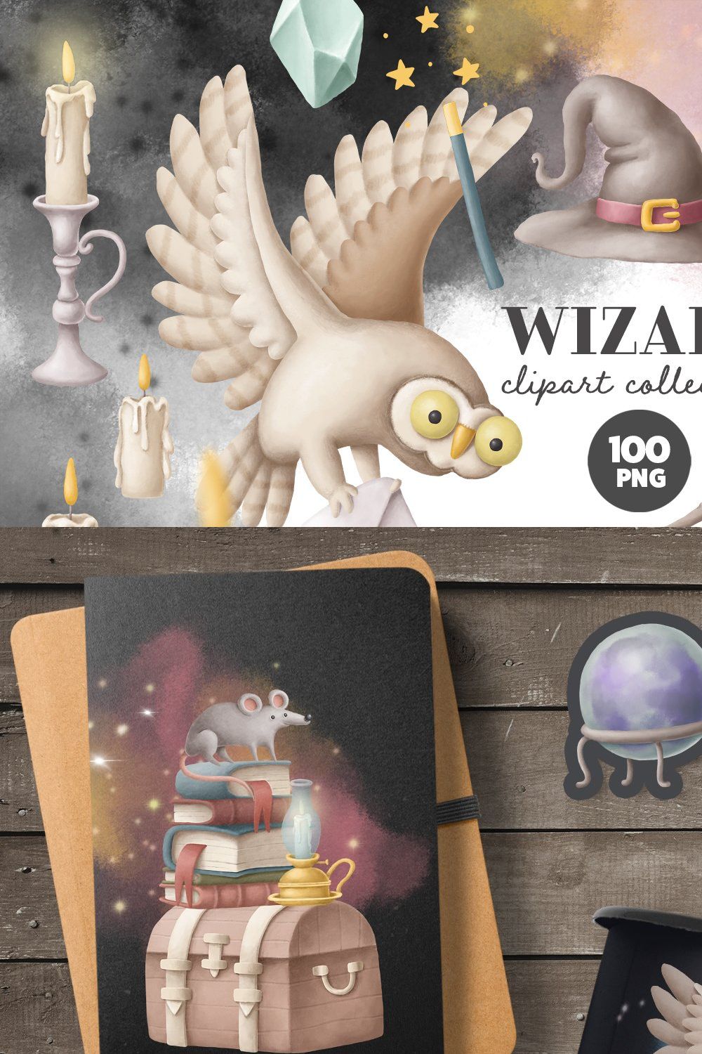 Wizard clipart collection pinterest preview image.