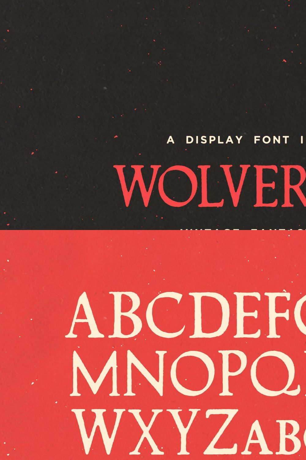 Wolvercote - A Fantasy Display Font pinterest preview image.