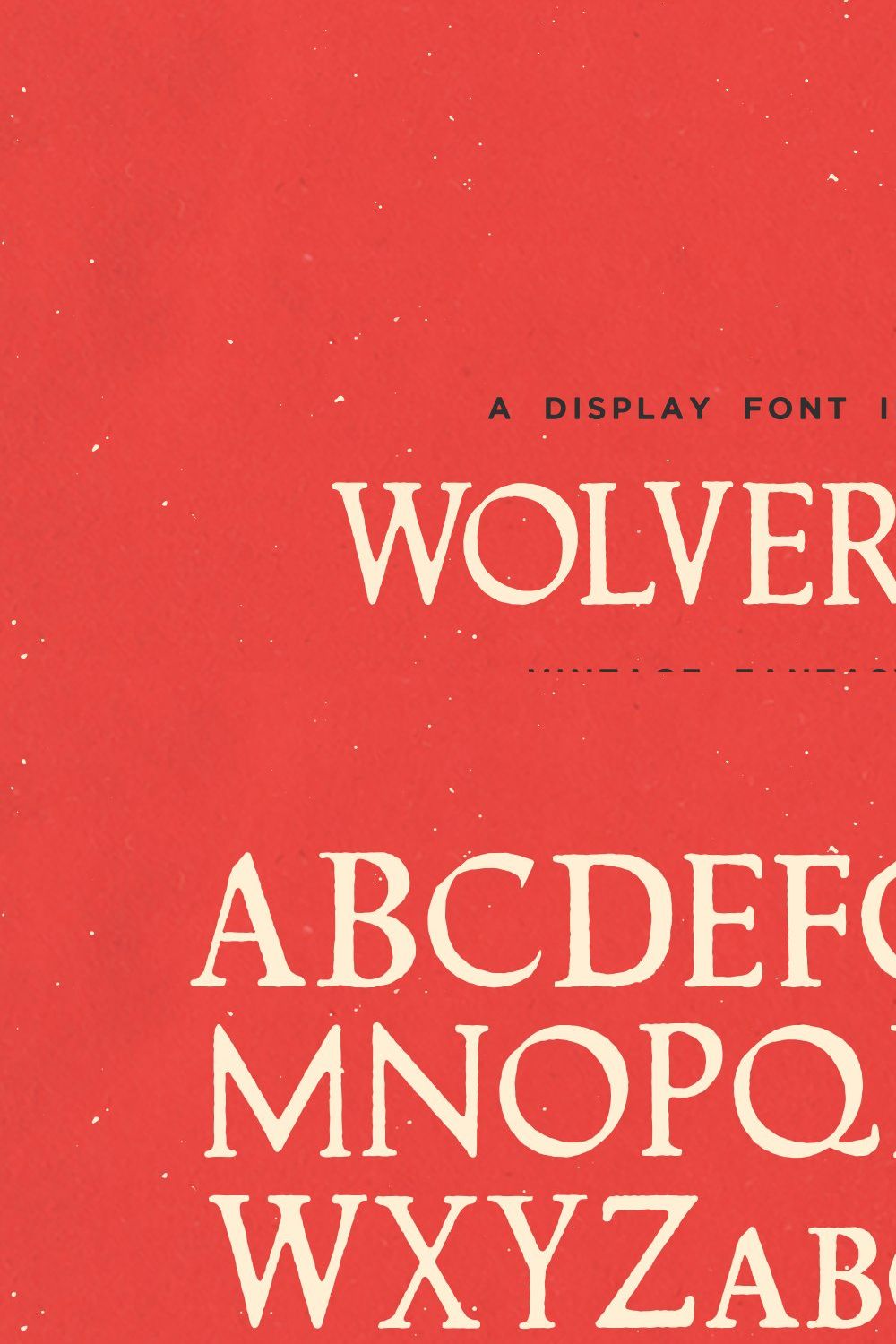 Wolvercote Regular - Display Font pinterest preview image.