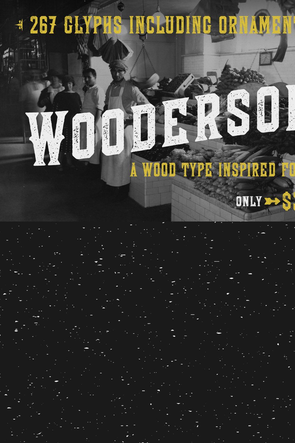 Wooderson Font pinterest preview image.