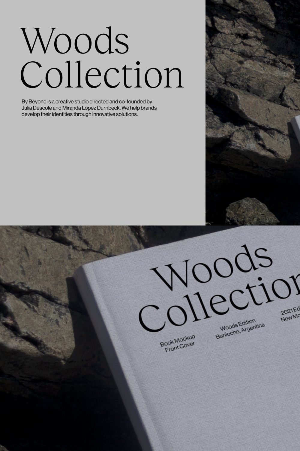 Woods Collection Book Cover Mockup 2 pinterest preview image.