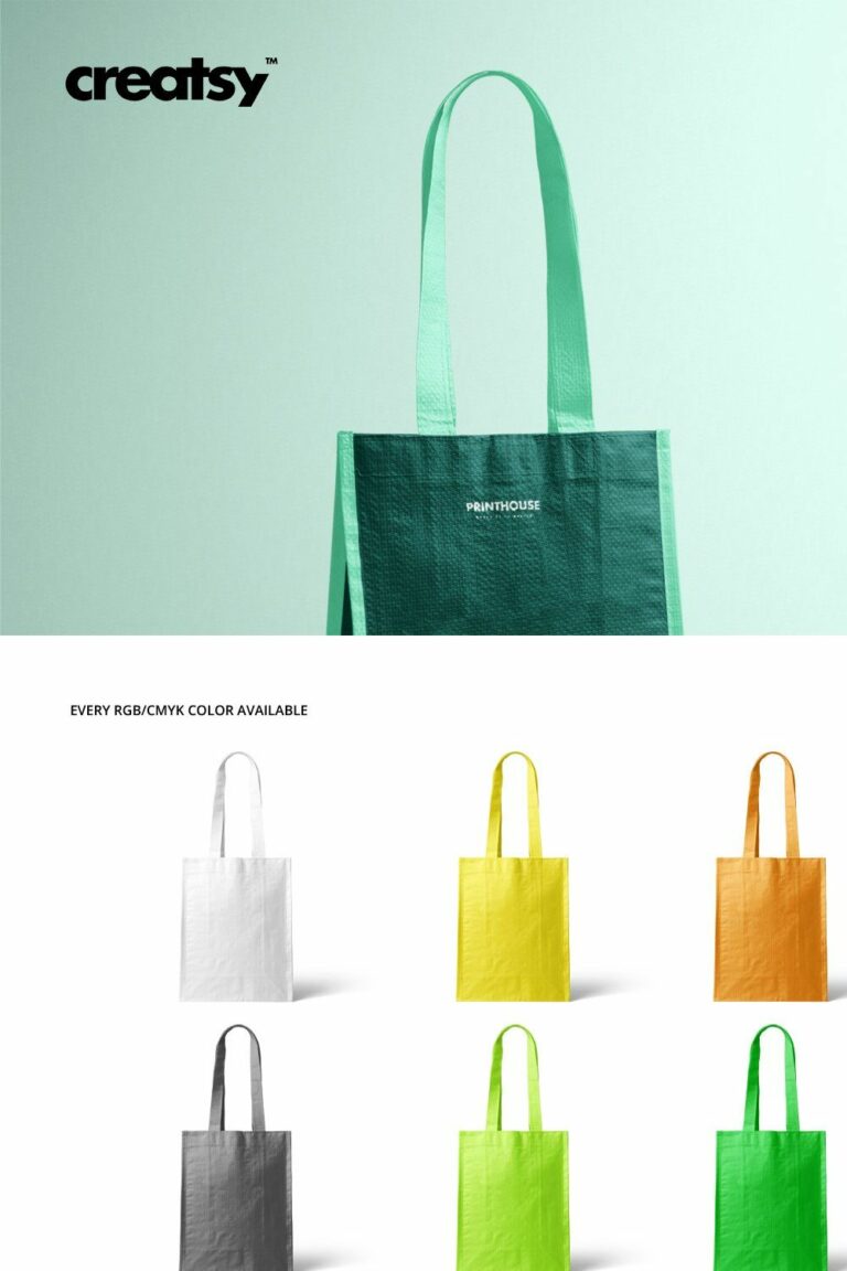 Woven Tote Bag Mockup Set – MasterBundles