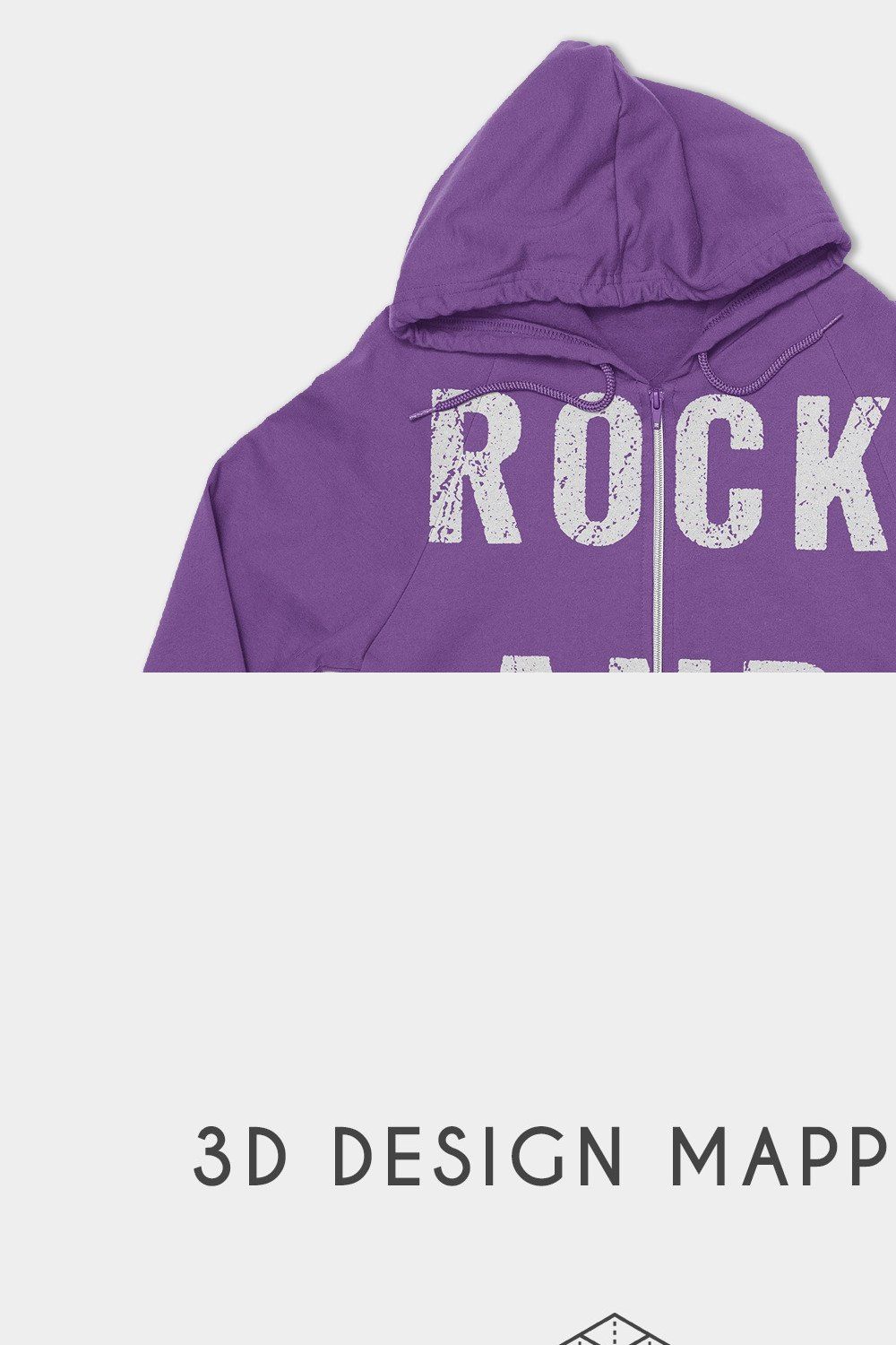 Zip-Up Hoodie Sweatshirt Mockups pinterest preview image.