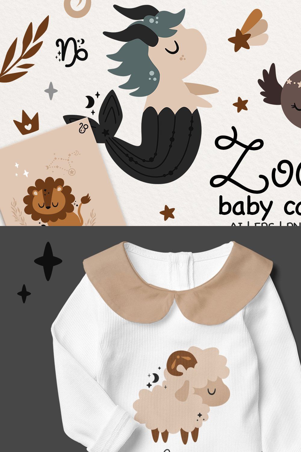 Zodiac baby collection pinterest preview image.