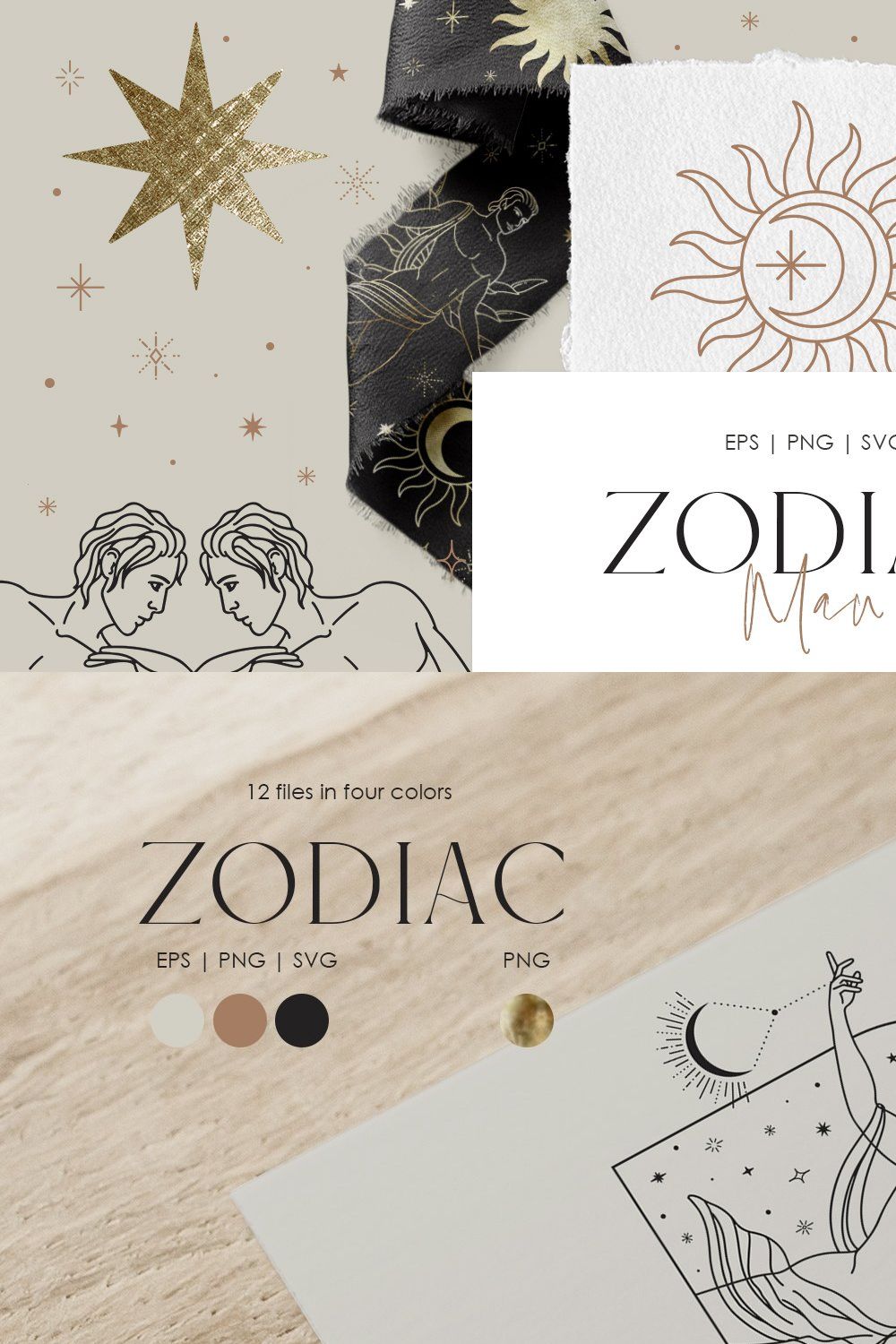 Zodiac Collection - Man pinterest preview image.