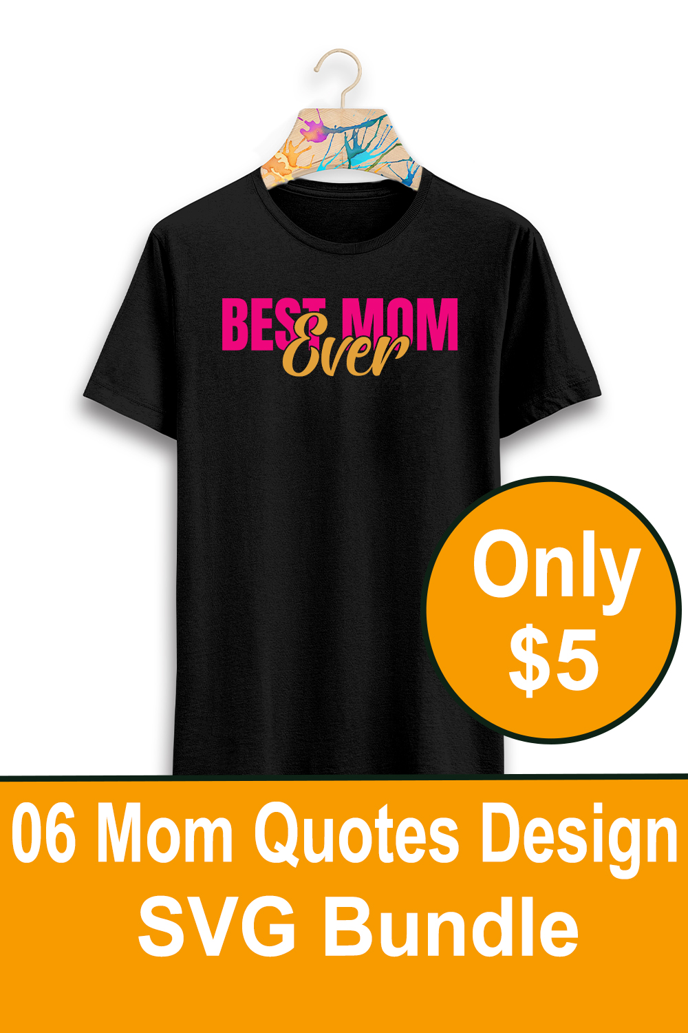 06 Mom Quotes Designs SVG Bundle pinterest preview image.