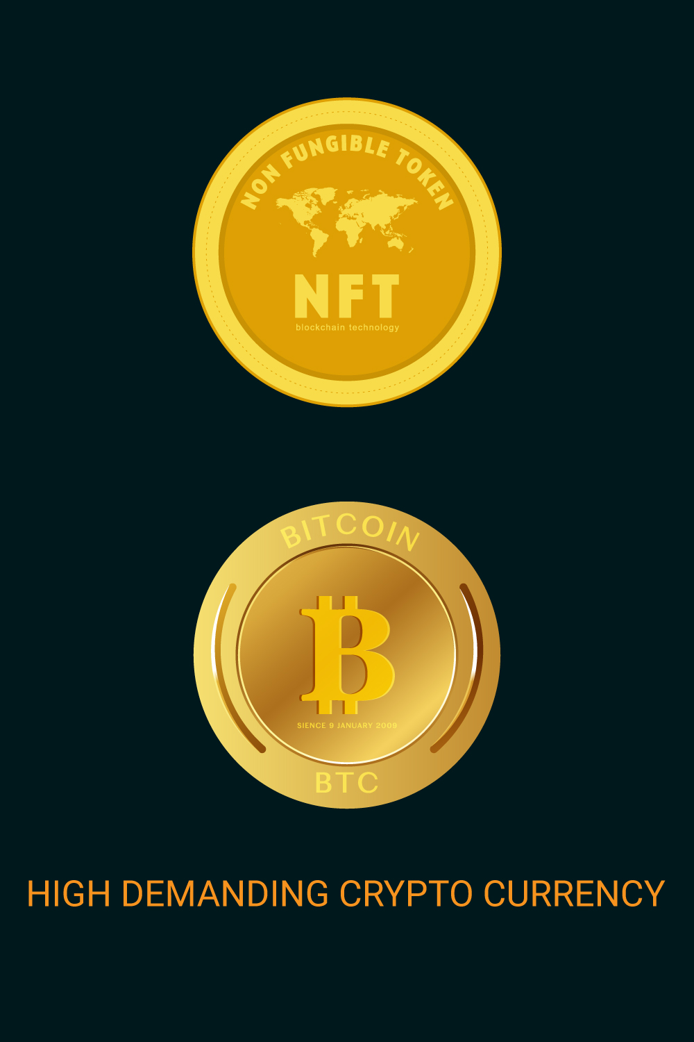 Crypto Digital Currency pinterest preview image.