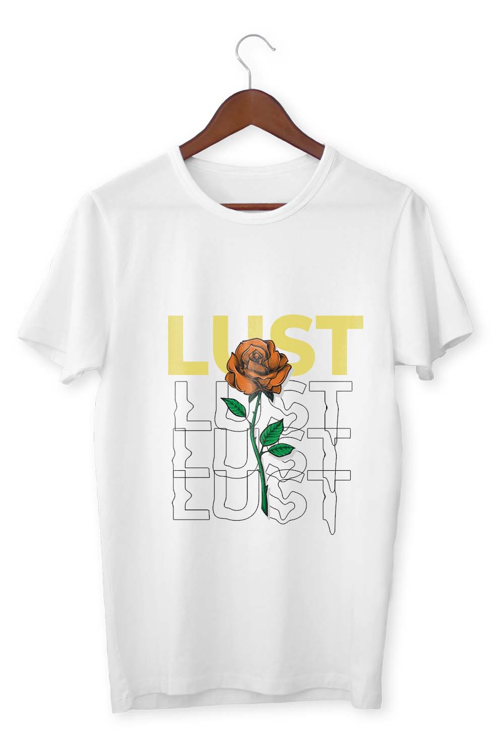 LUST T-Shirt Design pinterest preview image.
