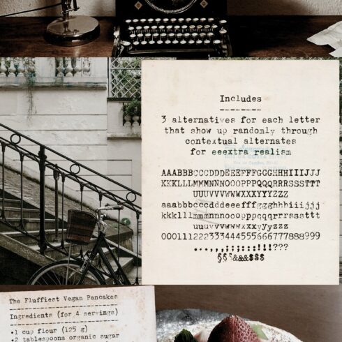 Populaire Typewriter Font & Extras cover image.