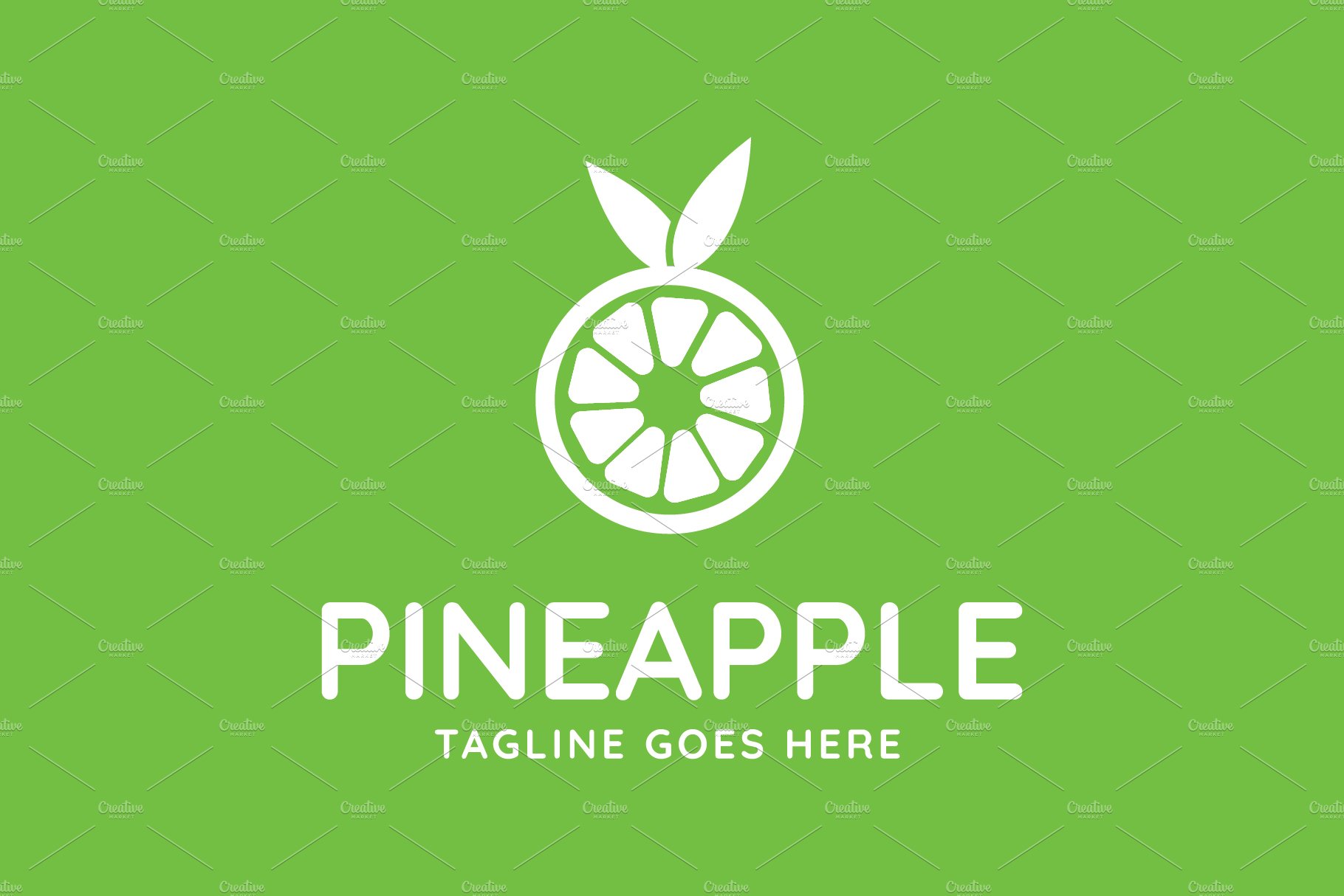 PineApple - Juice Logo Template preview image.