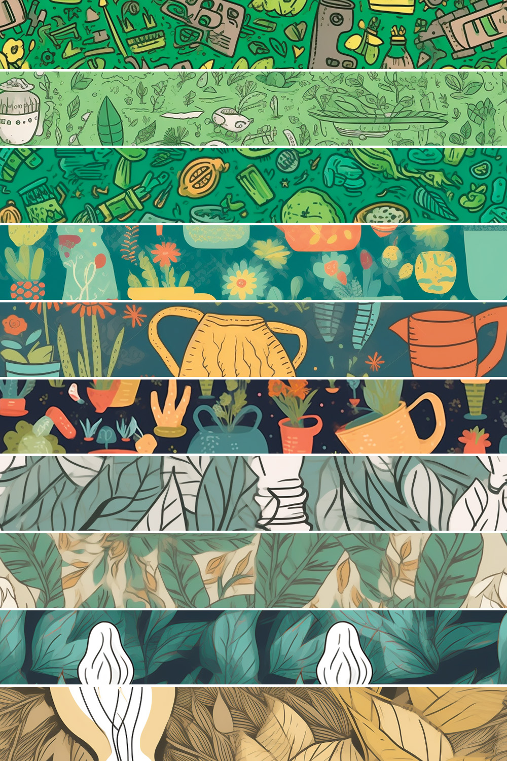 EARTH DAY SEAMLESS PATTERN PACK 2023 pinterest preview image.