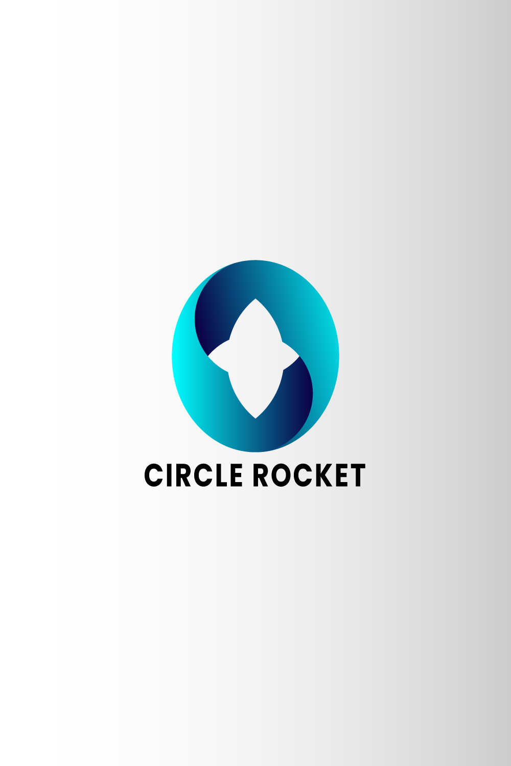 Gradient Color Rocket Logo Rocket Booster Rocket In Circle pinterest preview image.