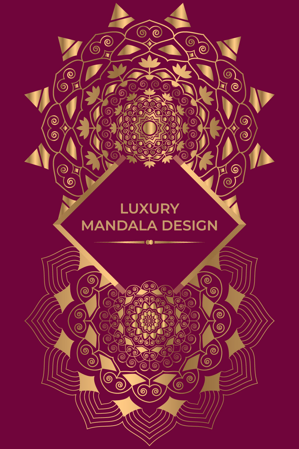 02 Luxury Mandala Design pinterest preview image.