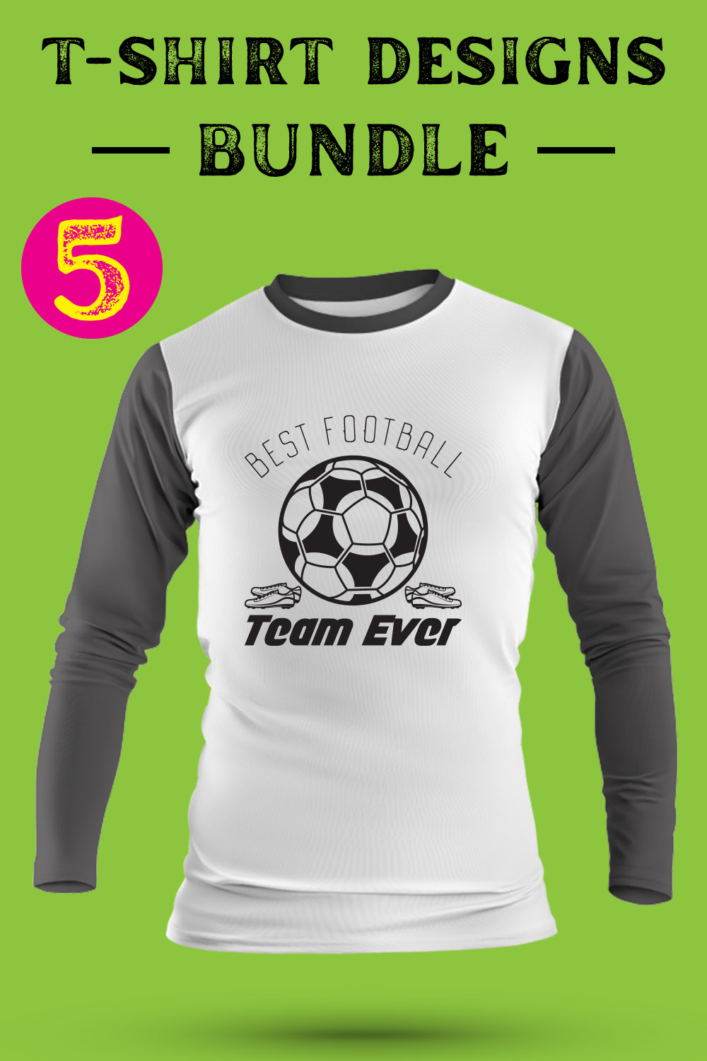 American Football Day T Shirt Designs Bundle voli-14 pinterest preview image.