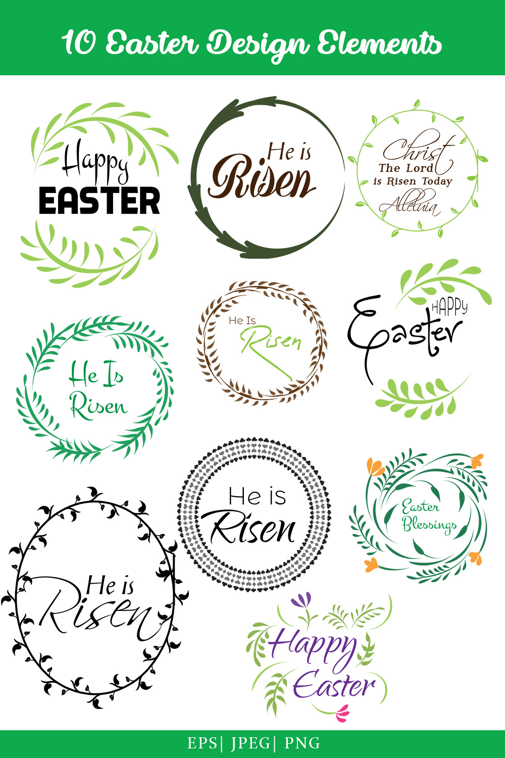 Easter bundle pinterest preview image.