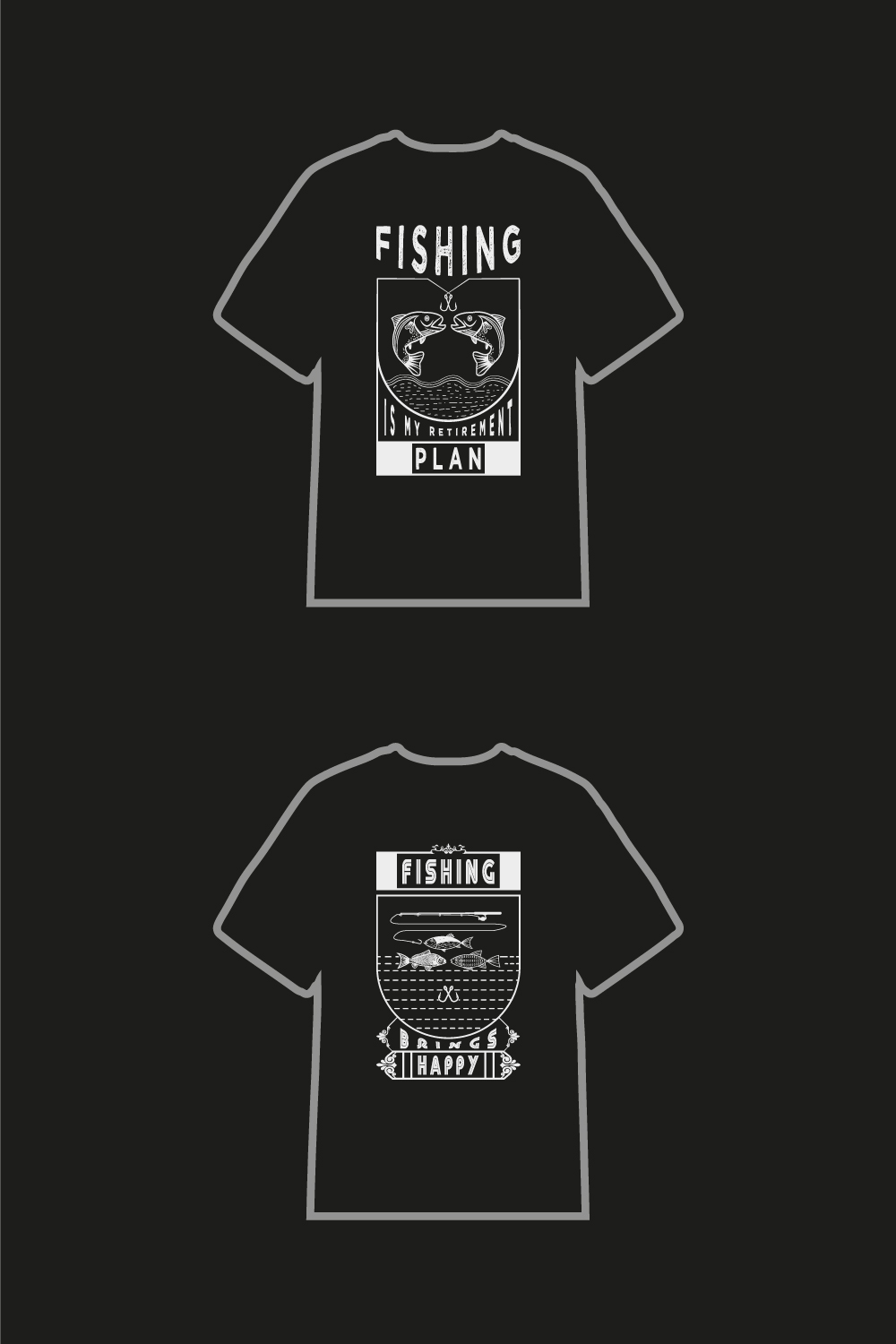 o2 fishing t-shirt designs pinterest preview image.