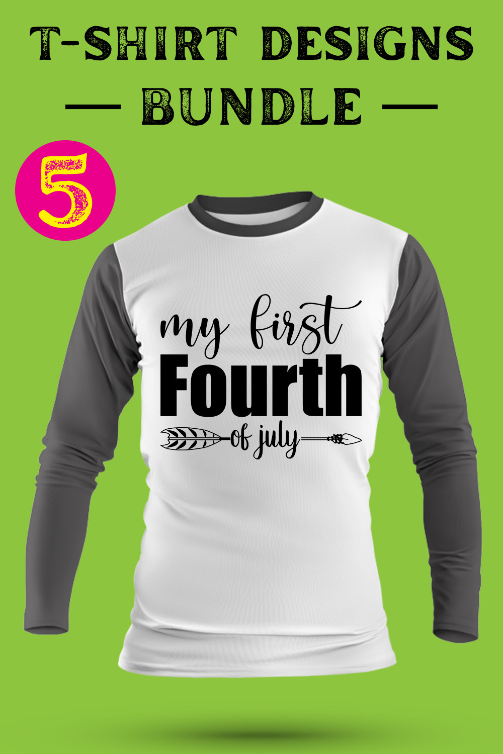 4th Of July T shirt Designs Bundle vol-19 pinterest preview image.