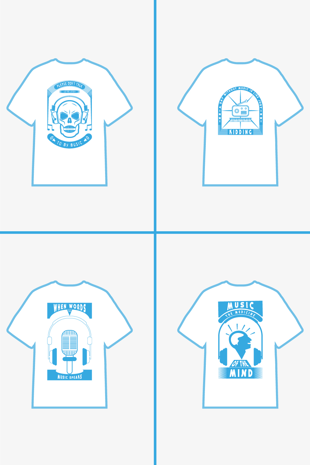 04 of 01 Music T-Shirt Designs pinterest preview image.