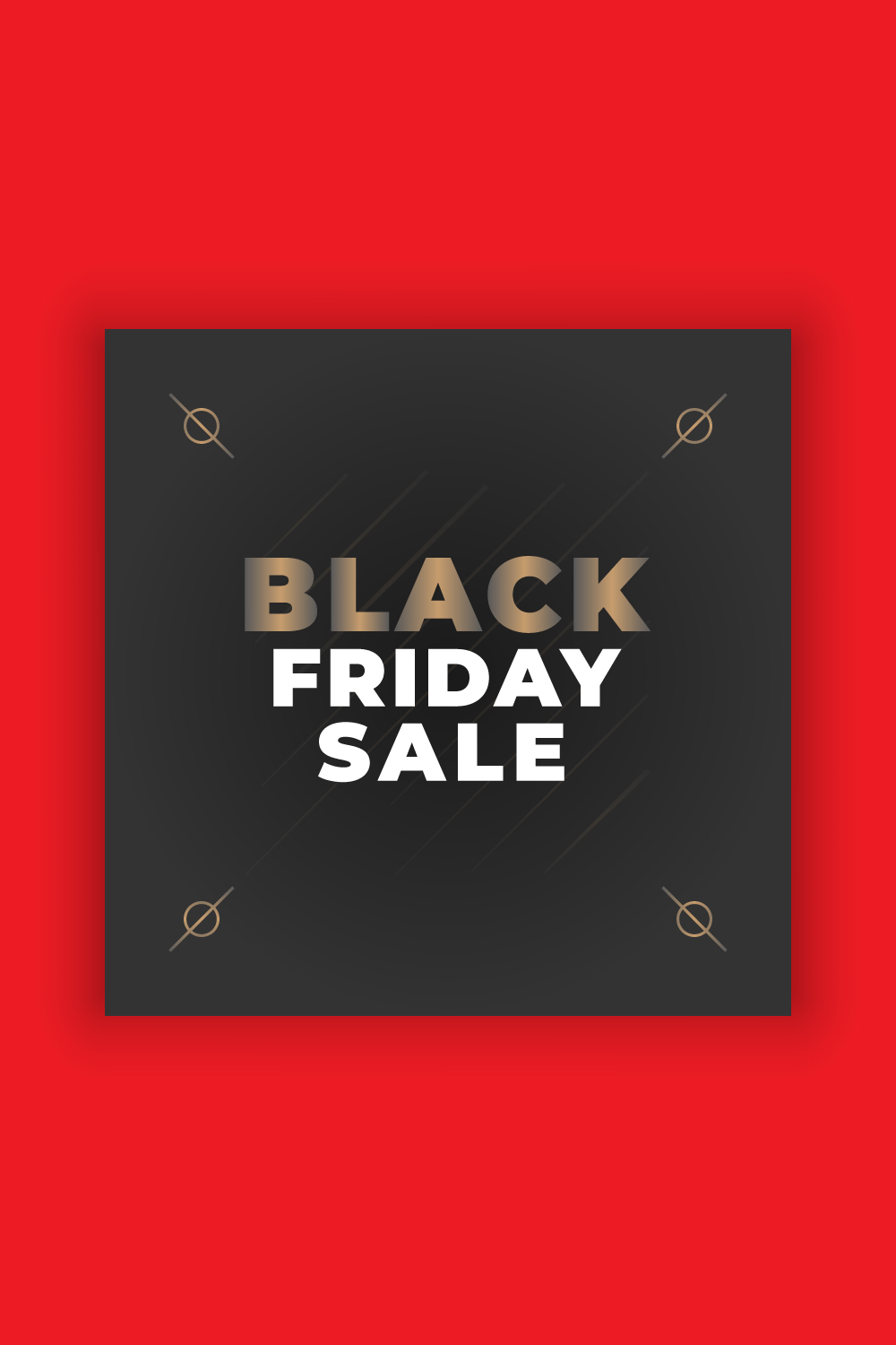 Black Friday Social Media Post Template Bundle pinterest preview image.