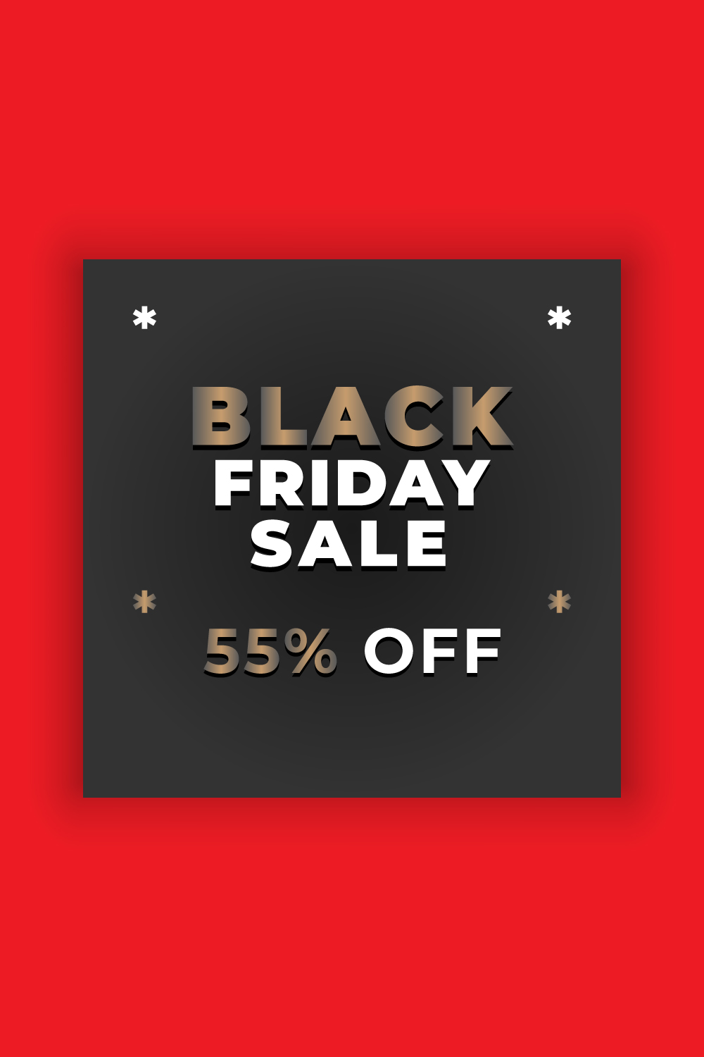 Black Friday Social Media Post Template Bundle pinterest preview image.