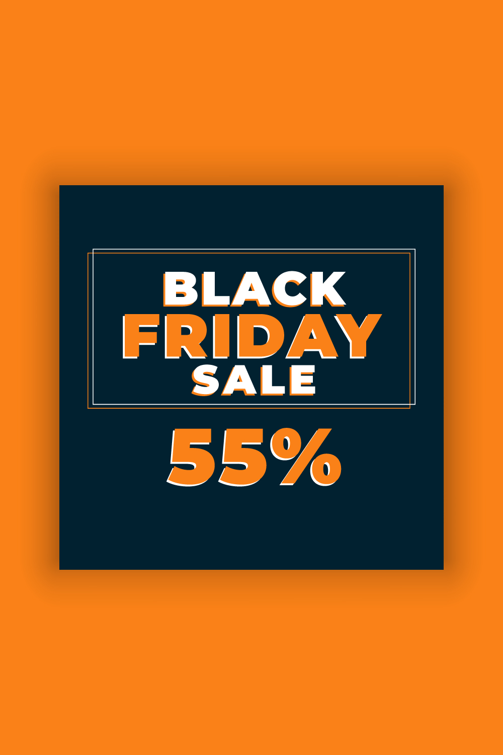 Black Friday Social Media Post Template Bundle pinterest preview image.