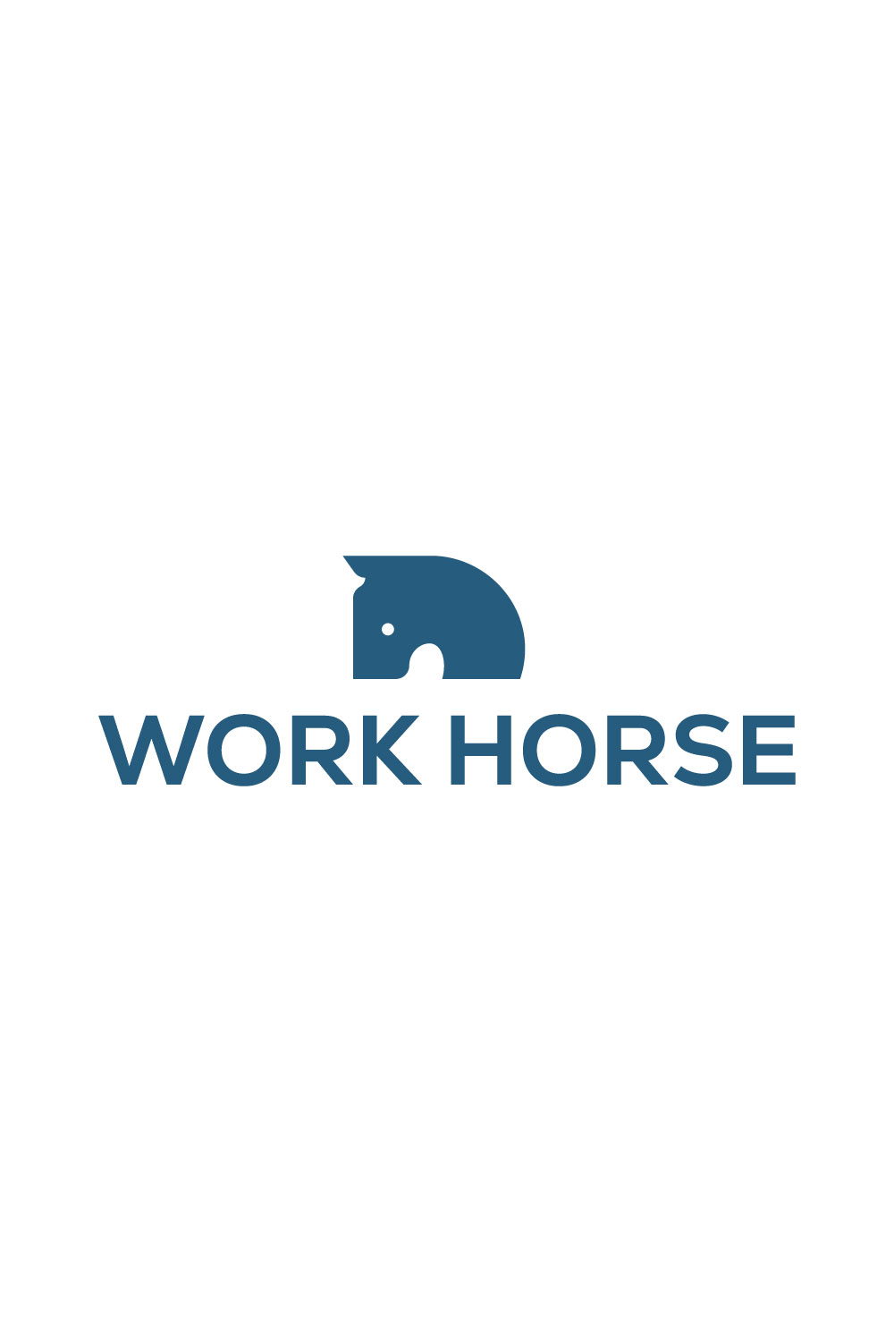 Horse Logo Design pinterest preview image.