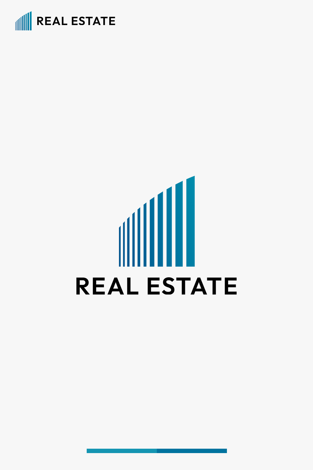 Real Estate Business Logo Template pinterest preview image.