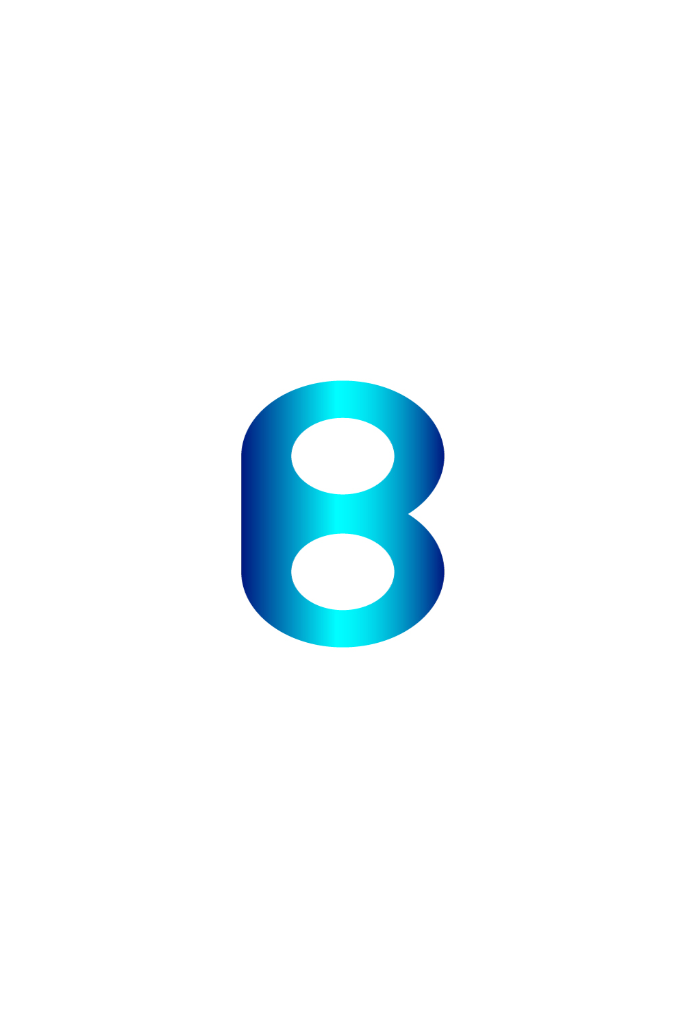 Gradient B Logo Abstract Letter B Logo Design B Letter Logo pinterest preview image.