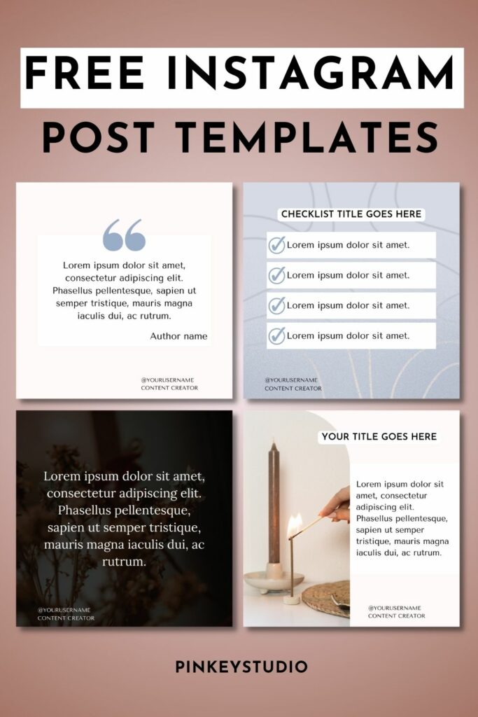 6 Free Instagram Post Canva Templates - MasterBundles