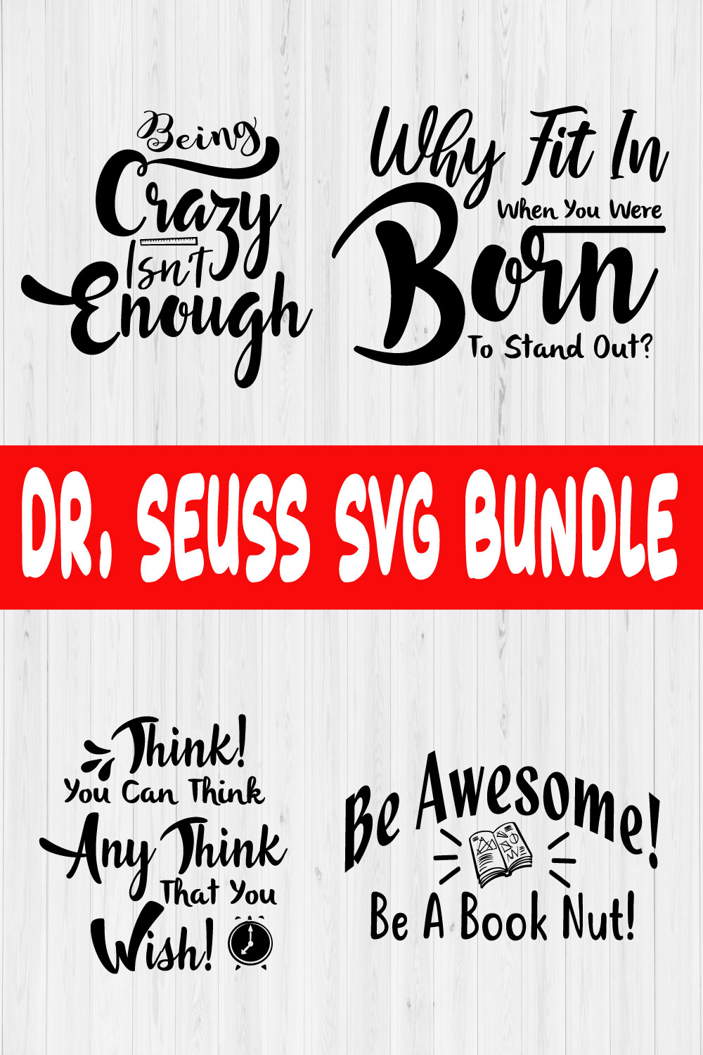 Dr Seuss Svg Bundle Vol1 pinterest preview image.