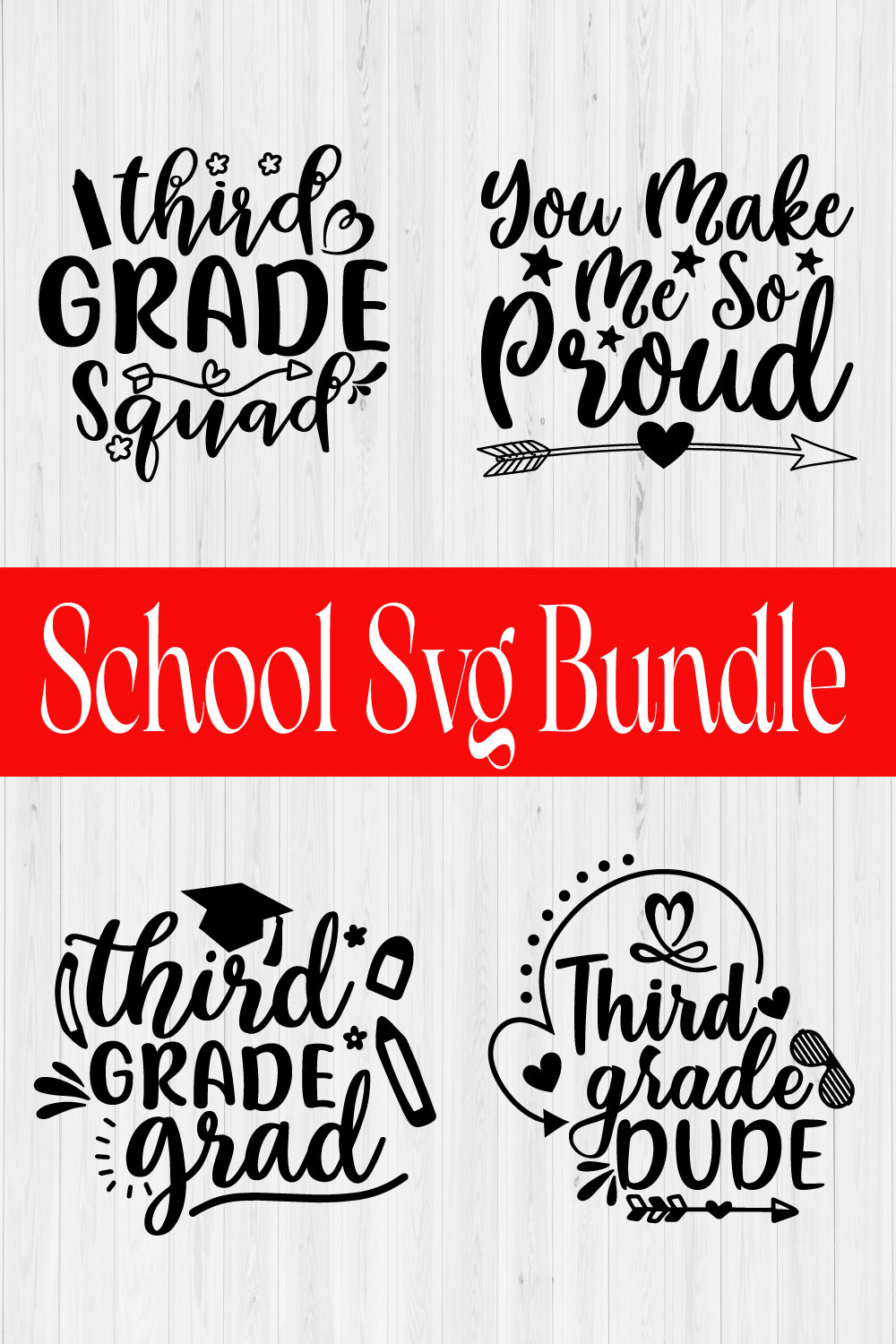 School Svg Design Quotes Vol12 pinterest preview image.