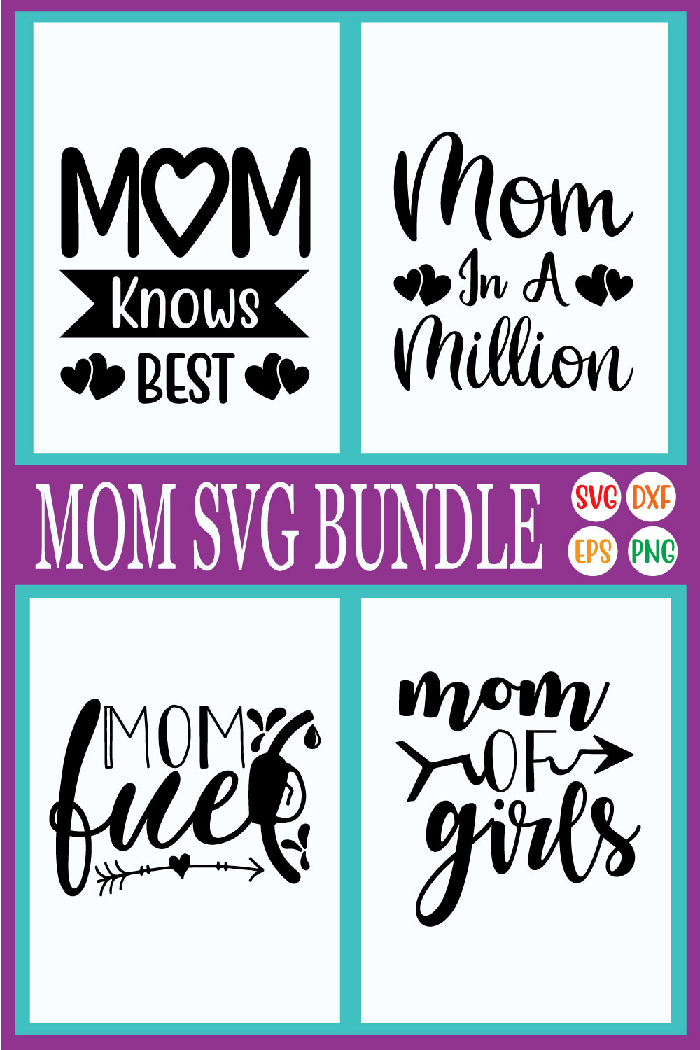 Mom Design Quotes Bundle Vol51 pinterest preview image.