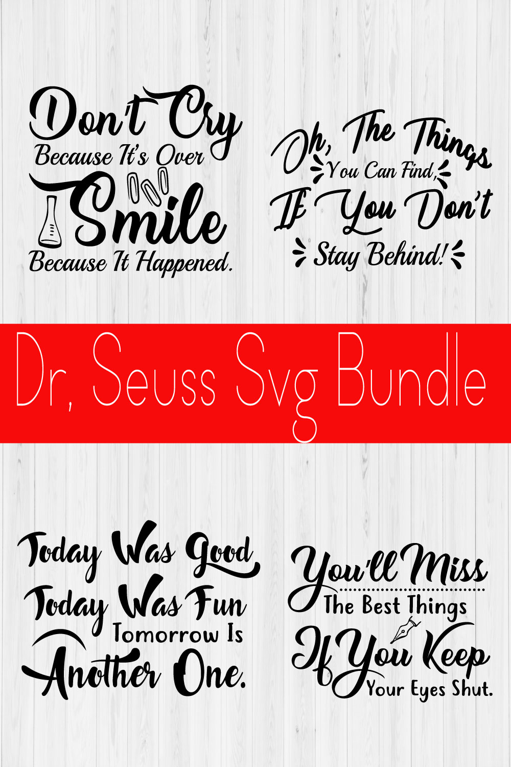 Dr Seuss Svg Bundle Vol5 pinterest preview image.