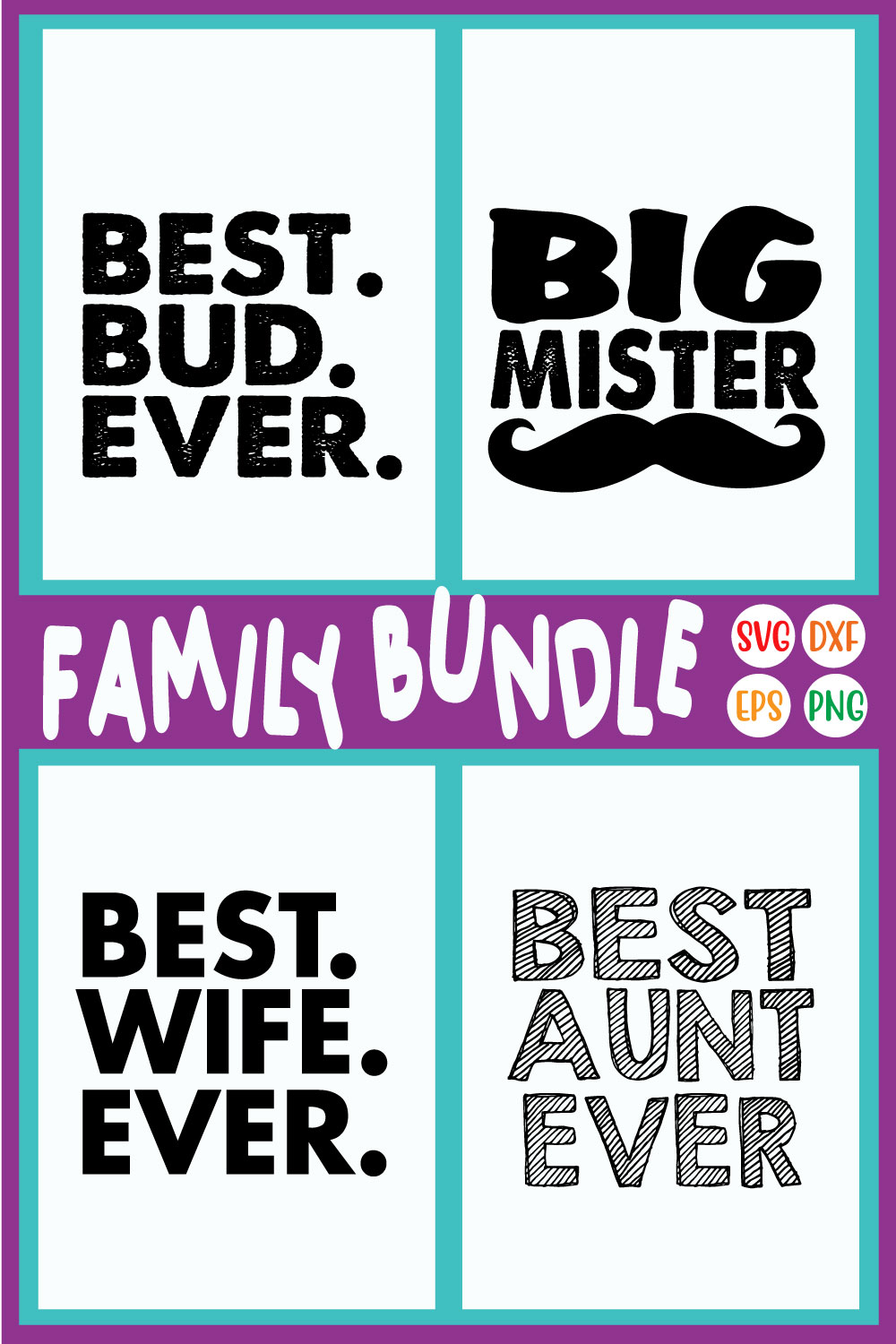 Funny Quotes Family Designs Vol8 pinterest preview image.