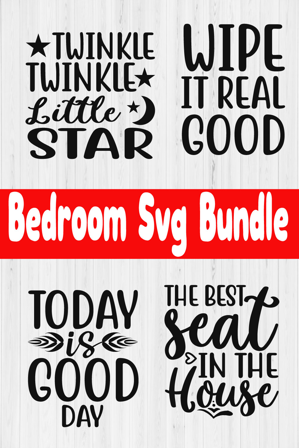 Bedroom Svg Bundle vol8 pinterest preview image.