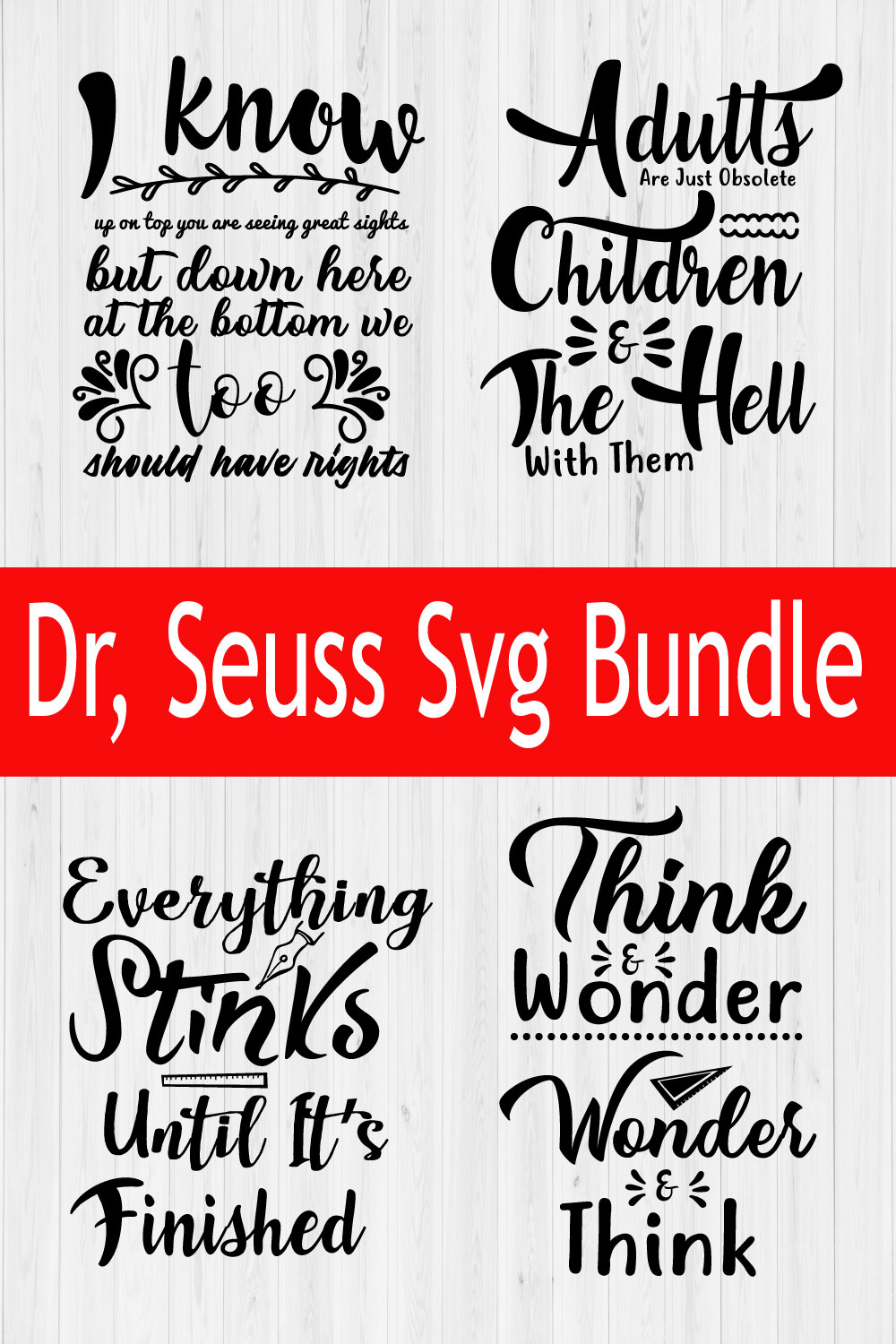 Dr Seuss Svg Bundle Vol2 pinterest preview image.