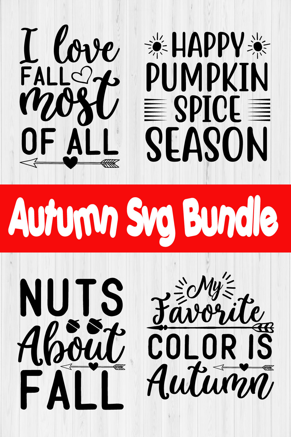 Autumn Svg Design Bundle Vol2 pinterest preview image.