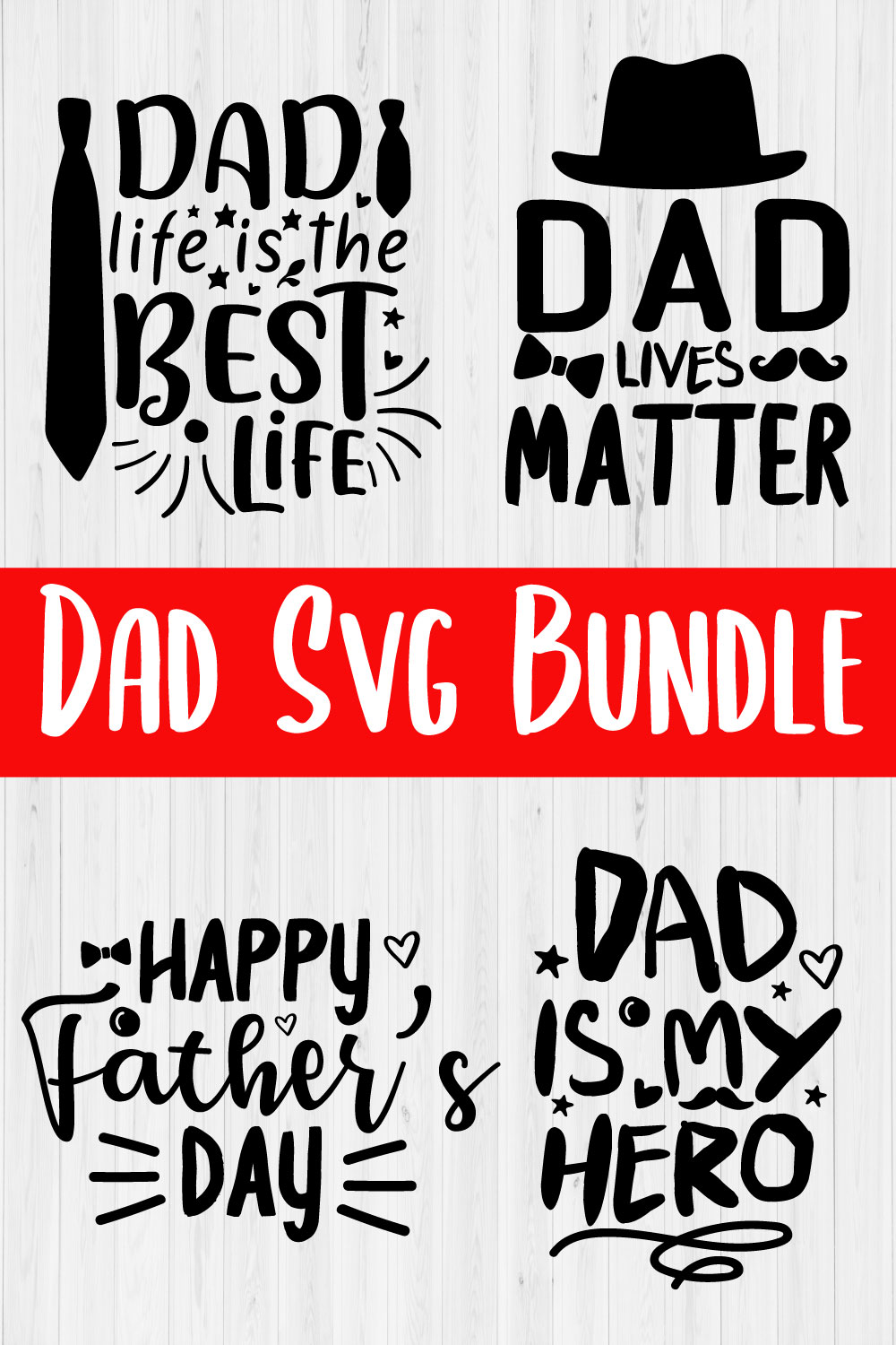 Dad Svg Bundle Vol3 pinterest preview image.