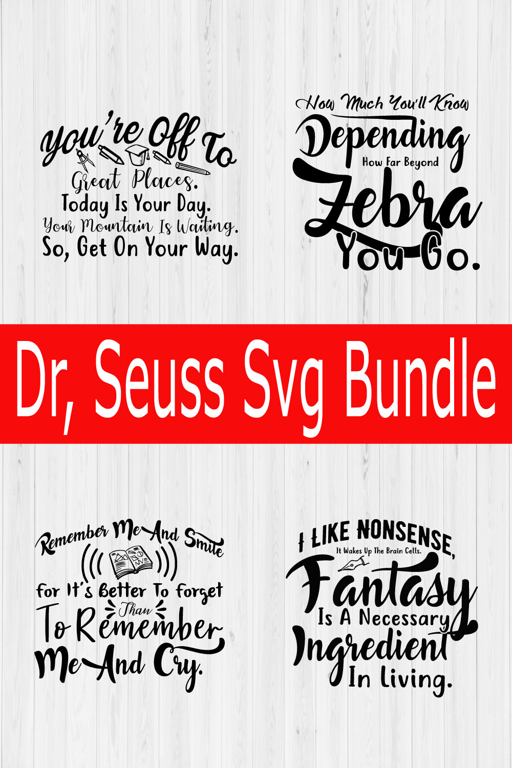 Dr Seuss Svg Bundle Vol8 pinterest preview image.