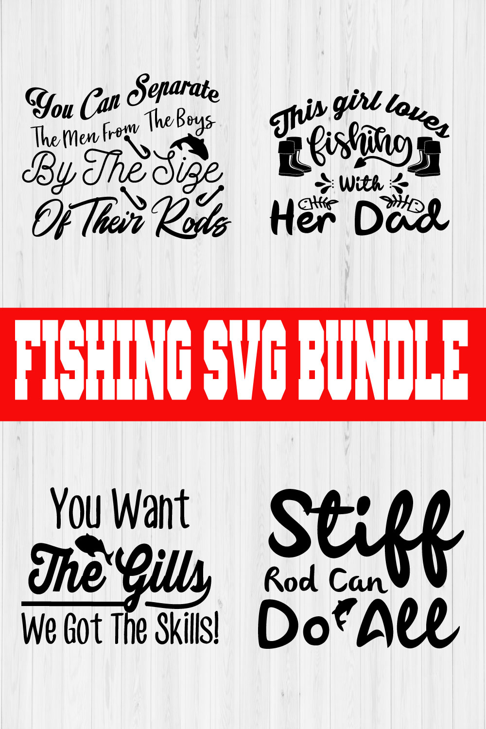 Fishing Svg Bundle Vol14 pinterest preview image.