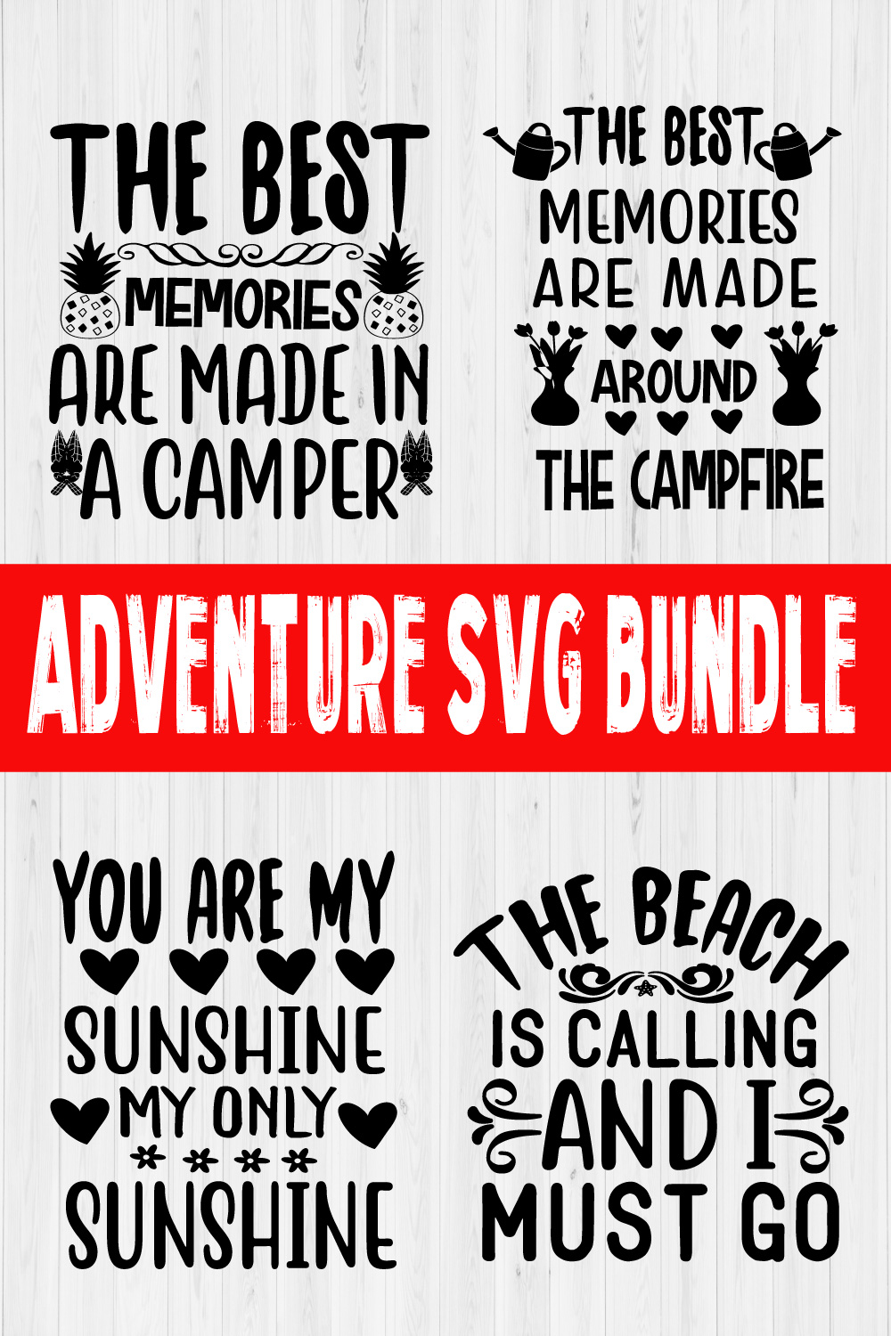 Adventure Svg Bundle vol14 pinterest preview image.