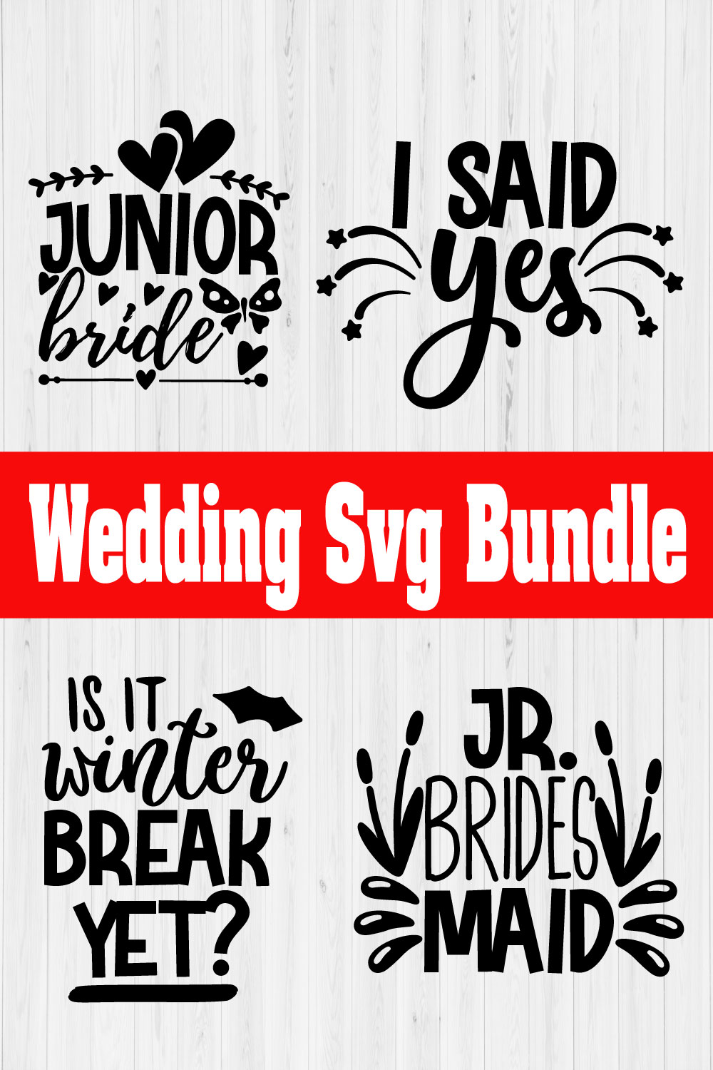 Wedding Design Bundle Vol9 pinterest preview image.