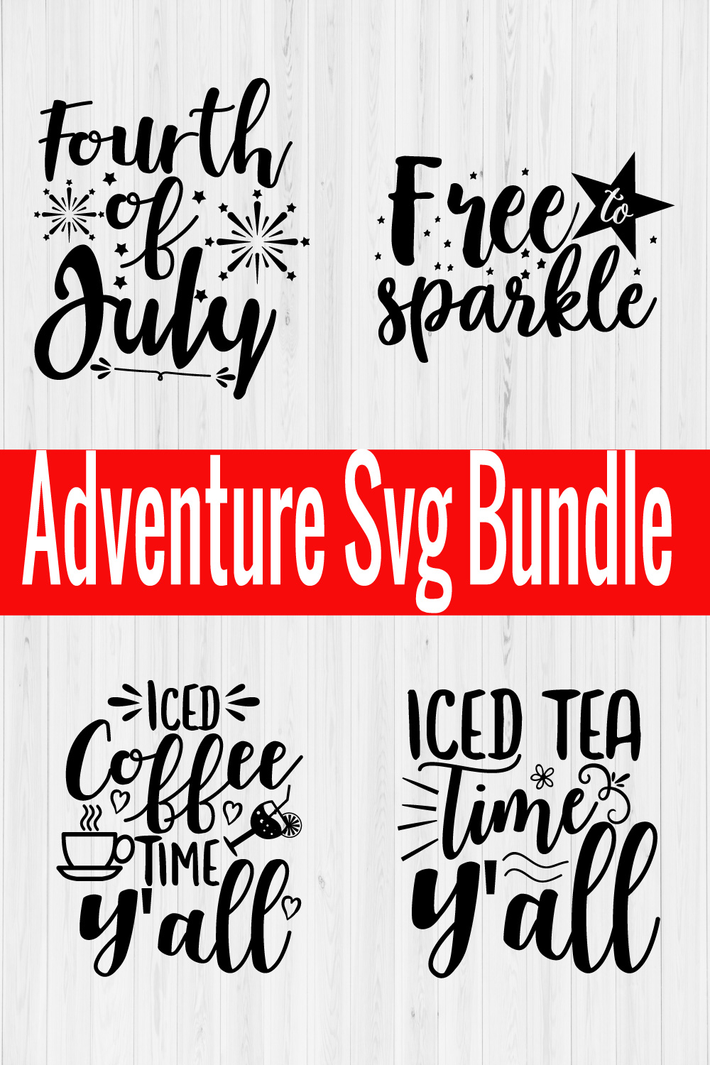 Adventure Svg Bundle Vol11 pinterest preview image.