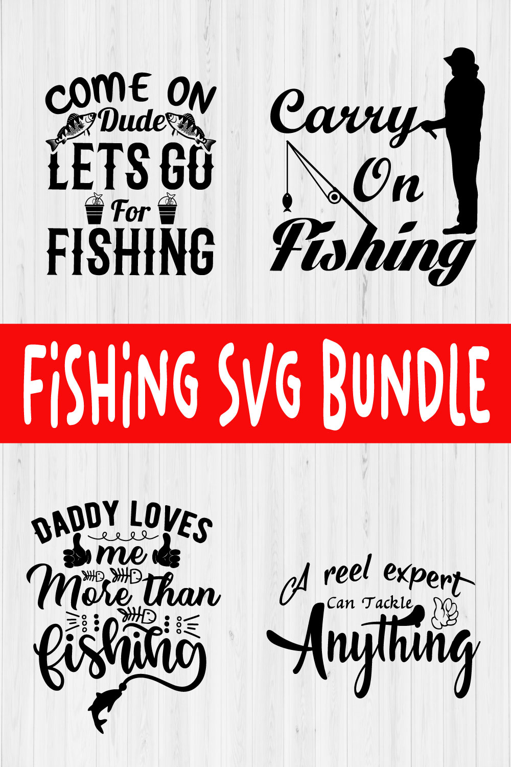 Fishing Svg Bundle Vol2 pinterest preview image.