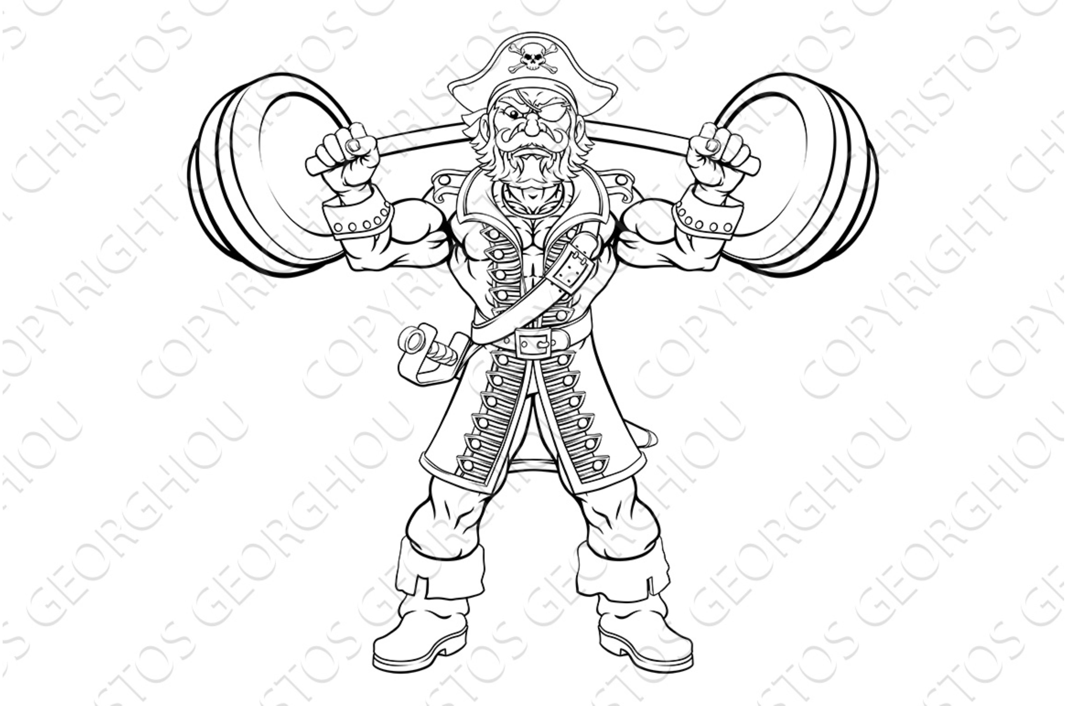 Pirate Weight Lifting Barbell cover image.