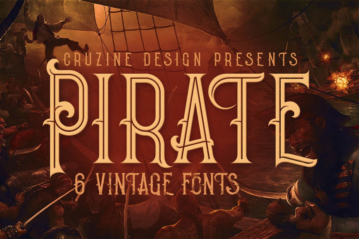 Pirate- Vintage Style Font cover image.