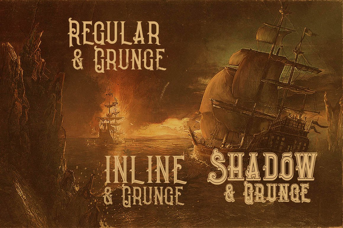 Pirate- Vintage Style Font preview image.